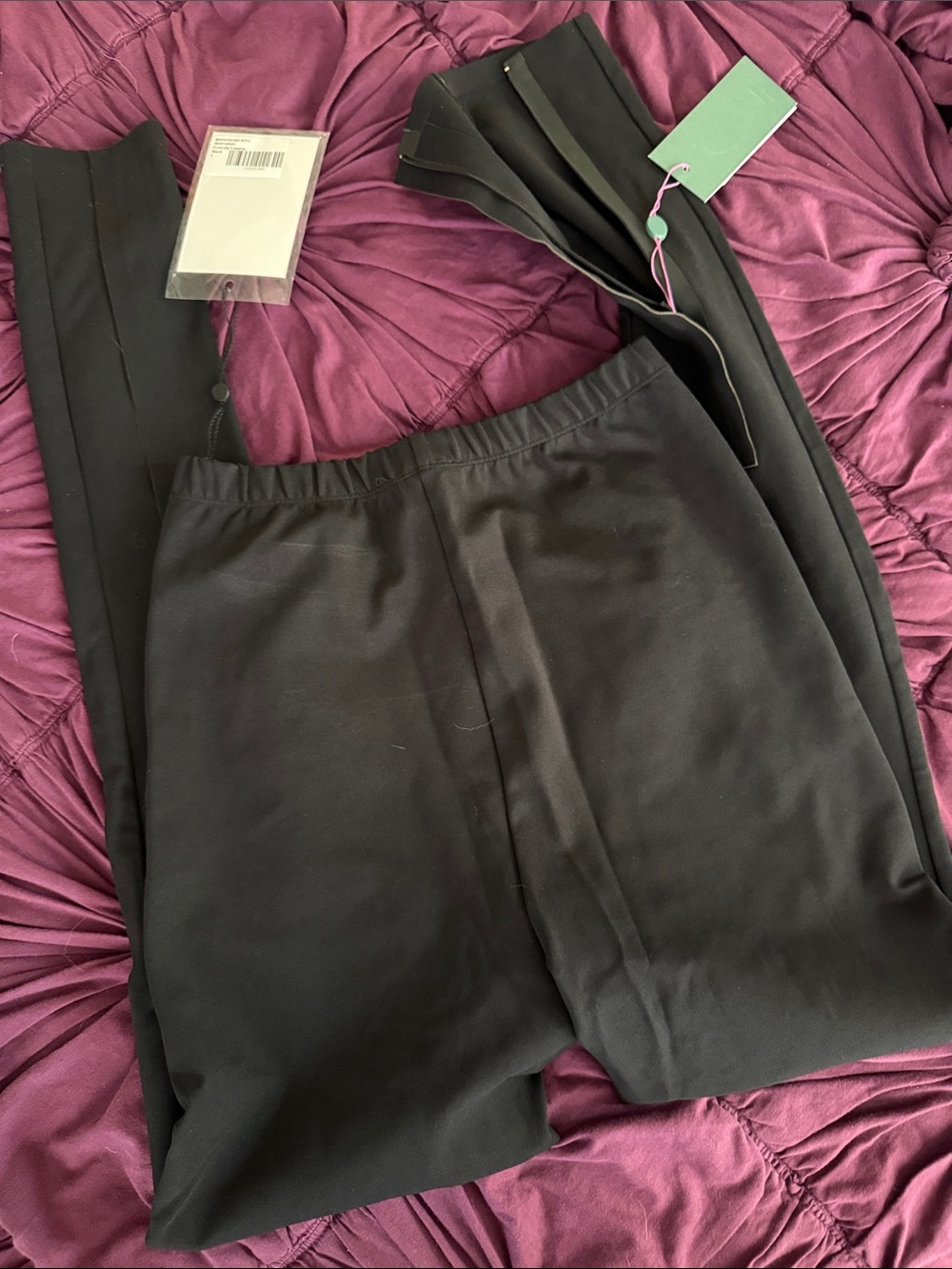 WARDROBE.NYC Black Pull-On Stretch Pants - Picture 8 of 9